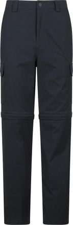 Mountain Warehouse Heren Delta Stretch Zip-Off Regular Cargo Broek (Zwart)