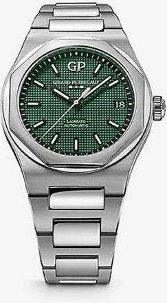 Girard Perregaux Laureato Automatic Green Dial Mens Watch 81010-11-3153-1CM
