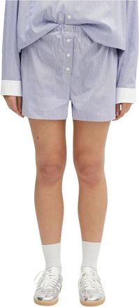 Sporty & Rich Mujer, Pantalones cortos, Azul, Talla: S