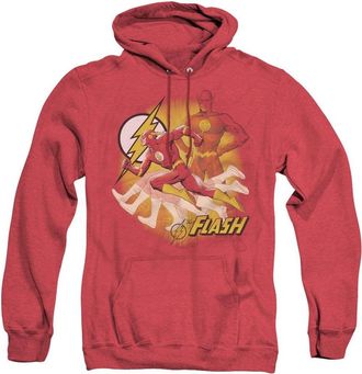 Gildan Justice League of America Lightning Fast Adult Heather Hoodie / Hooded Sweatshirt