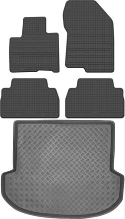 OEM Hyundai Santa Fe Iv Suv A Partir De 2020 Set - Alfombrillas De Goma Para Coche + Alfombrilla Para Maletero