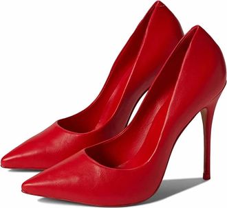 Carrano Womens Loretta Leather Pump Sandals In Red