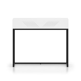 Petits Meubles Consola tocador 1 caj&oacute;n melamina blanco