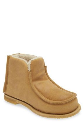 J.W.Anderson Genuine Shearling Lined Bootie in Beige at Nordstrom, Size 15Us