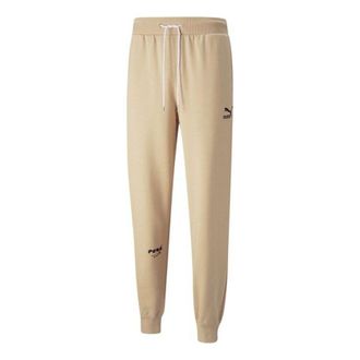 Puma Logo Club Sweatpants Beige 533202-20