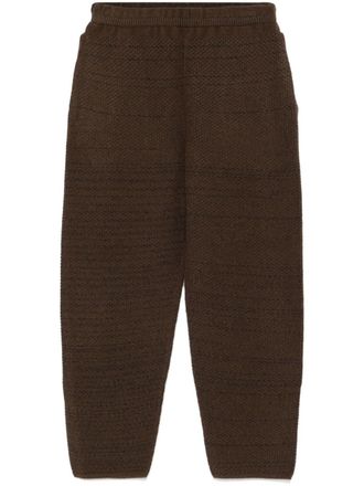 Homme Plissé Issey Miyake Rustic trousers - Brown