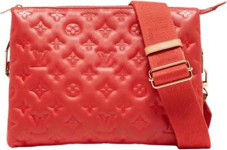 Louis Vuitton Tweedehands leren Louis Vuitton tassen - Dames - Vintage Schoudertas - Rood - ONE Size - Vintage
