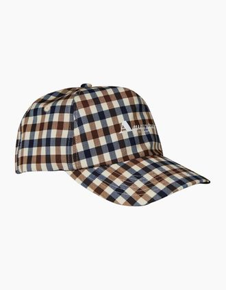Aquascutum Mens Aquascutum Active Cap Club Check Beige Cap - Size: ONE size