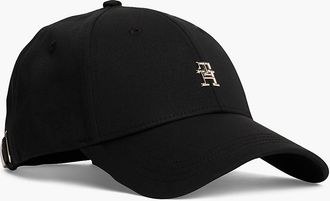 Tommy Hilfiger Womens Monogram Logo Baseball Cap - Black