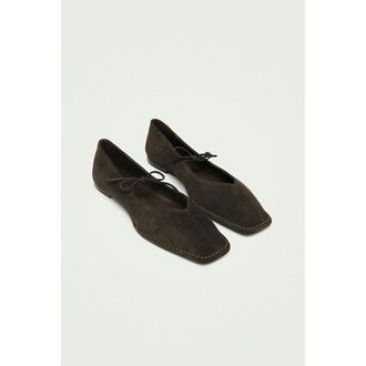 Alohas Sway su&egrave;de leren ballerinas