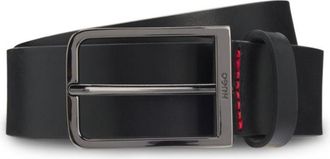 HUGO BOSS Logo-buckle belt in Italian leather