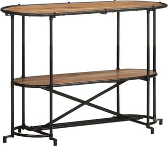 vidaXL Tavolo Consolle 110x42x76 cm in Legno Massello di Acacia - Vidaxl