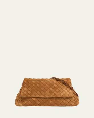 Bottega Veneta Suede Drawstring Shoulder Bag