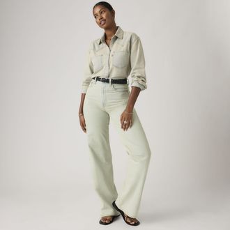 Levi's Ribcage Wide Leg Jeans - Womens - 23X30 - Blue