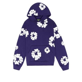 Denim Tears Cotton Wreath Hoodie Purple White 301-200-30
