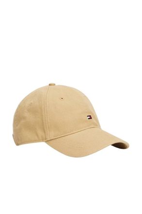 Tommy Hilfiger Mens Flag Soft Panel Cotton Cap, Beige (Clayed Pebble), One Size