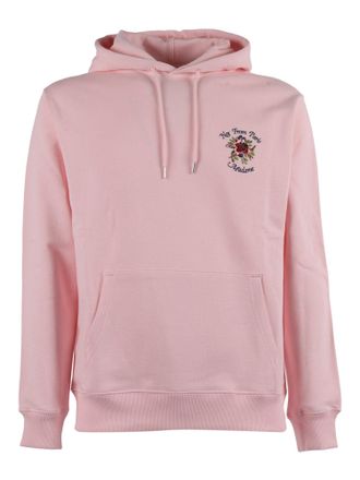 Dr&ocirc;le de Monsieur Light Pink Slogan Rose Hoodie