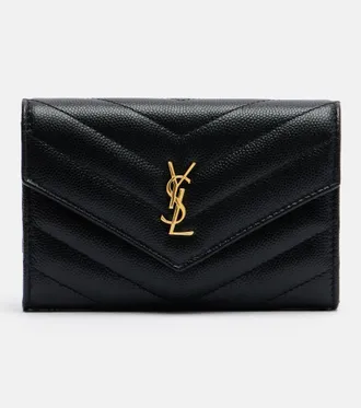 Saint Laurent Cassandre matelass&eacute; leather wallet