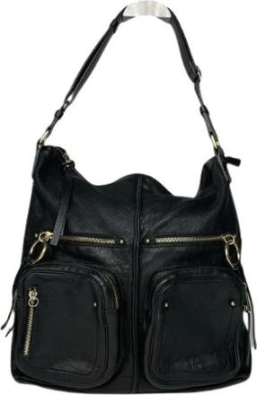 Chlo&eacute; Pre-owned Shoulder Bag - Dames - Vintage Schoudertas - Zwart - ONE Size - Leer - Vintage
