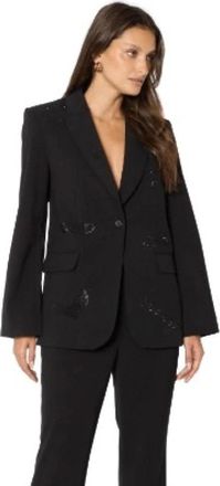 BERENICE Vady Blazer - Dames - Blazers - Zwart - S - Leer - Jassen