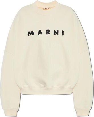 Marni Dames, Sweatshirts & Hoodies, Beige, Maat: M Katoen