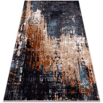 RugsX Rugsx - Alfombra Lavable Miro 51454.802 Abstra&ccedil;&atilde;o Antideslizante - Azul Oscuro / Beige Blue 140x190 Cm