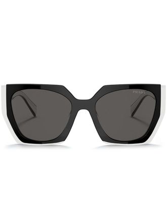 Prada Occhiali da sole a farfalla - Nero