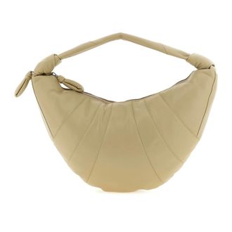 Christophe Lemaire Tassen, Dames, Beige, ONE Size, Katoen, Fortune Croissant Schoudertas