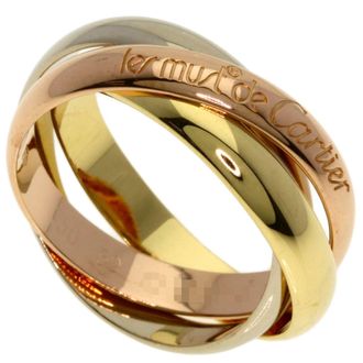 Cartier Trinity Yellow Gold (18K) Pink Gold (18K) White Gold (18K) Band Ring (Pre-Owned)