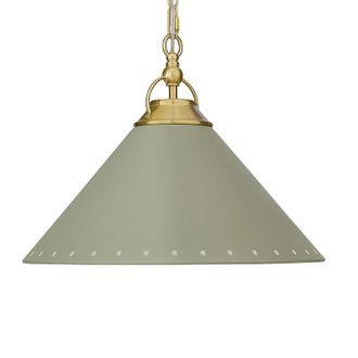 Ballard Designs Ada Enamel Pendant - Sage - Ballard Designs