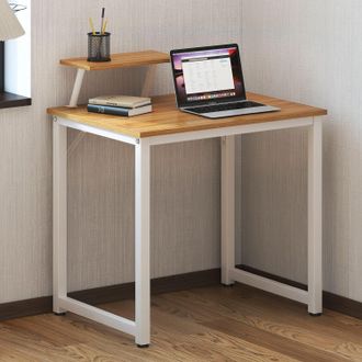 Soges Soges Scrivania Per Computer Piccola Scrivania Da Ufficio 80 Cm Con Espositore Adatta Per Casa E Ufficio