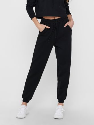 Only Play Sweathose ONLY PLAY ONPLOUNGE HW SWEAT PNT - NOOS, Damen, Gr. XL (42), N-Gr, schwarz, Sweatware, Obermaterial: 80% Polyester, 15% Viskose, 5% Elasthan