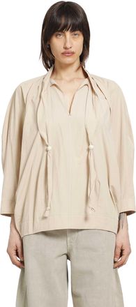 Christophe Lemaire Cotton Blouse whit Scarf