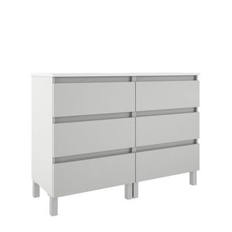 Saniclass Chaci PLUS Badkamermeubelset - 120x86x46cm - topblad - 6 lades - mat wit