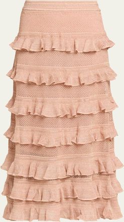 Zimmermann Rebellion Lace Frill Crop Top