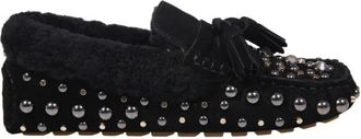 Strategia Velour Loafer - Dames - Loafers - Zwart - 39 EU - Su&egrave;de - Schoenen