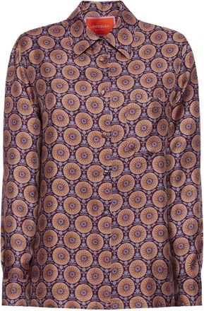 La DoubleJ Zijden Blouse - Dames - Overhemden - Veelkleurig - L - Overhemden