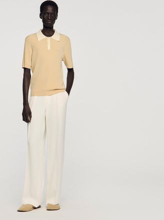 Sandro Two-tone polo shirt