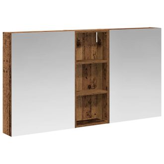 vidaXL Juego De Muebles De Ba&ntilde;o Con Estante 3 Pcs 130 X 14,5 X 70 Cm Vidaxl