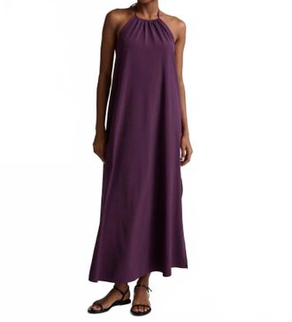 Beyond Yoga Halter Dress In Brilliant Blackberry