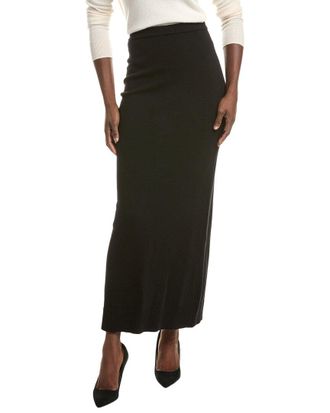 Michael Kors Cashmere-Blend Back Slit Maxi Skirt