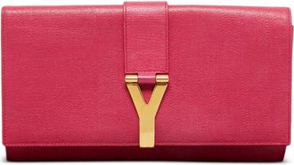 Saint Laurent Clutch YSL con logo - Rosa