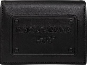 Dolce & Gabbana Wallets & Cardholders - Heren - Portefeuilles - Zwart - ONE Size - Leer - Accessoires