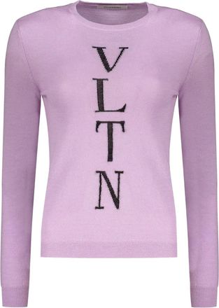 Valentino Garavani Sweater met geborduurd logo - Paars