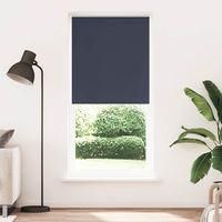 OEM Estor Enrollable Opaco De 84,4 X 230 Cm, Ancho De Tela 80 Cm, Azul Marino - Crezuo