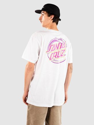 Santa Cruz Vacant Wave Dot T-Shirt wit