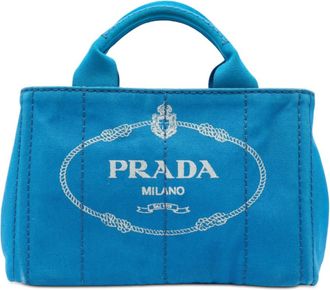 Prada Pre-owned Prada Small Canvas Canapa Logo Satchel Ladies S33P91HFTUXH3DCV