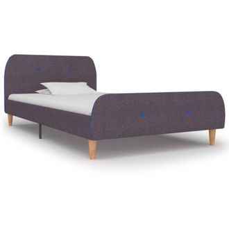 vidaXL Vidaxl - Giroletto senza Materasso Tortora 90x200 cm in Tessuto