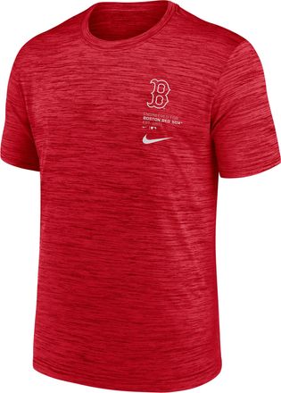 Nike Boston Red Sox Velocity Nike Mens Dri-FIT MLB T-Shirt in Red | NKPQ62QBQ-J0N