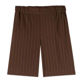 Oltre Short Shorts - Dames - Korte Broeken - Bruin - L - Linnen - Korte Broeken